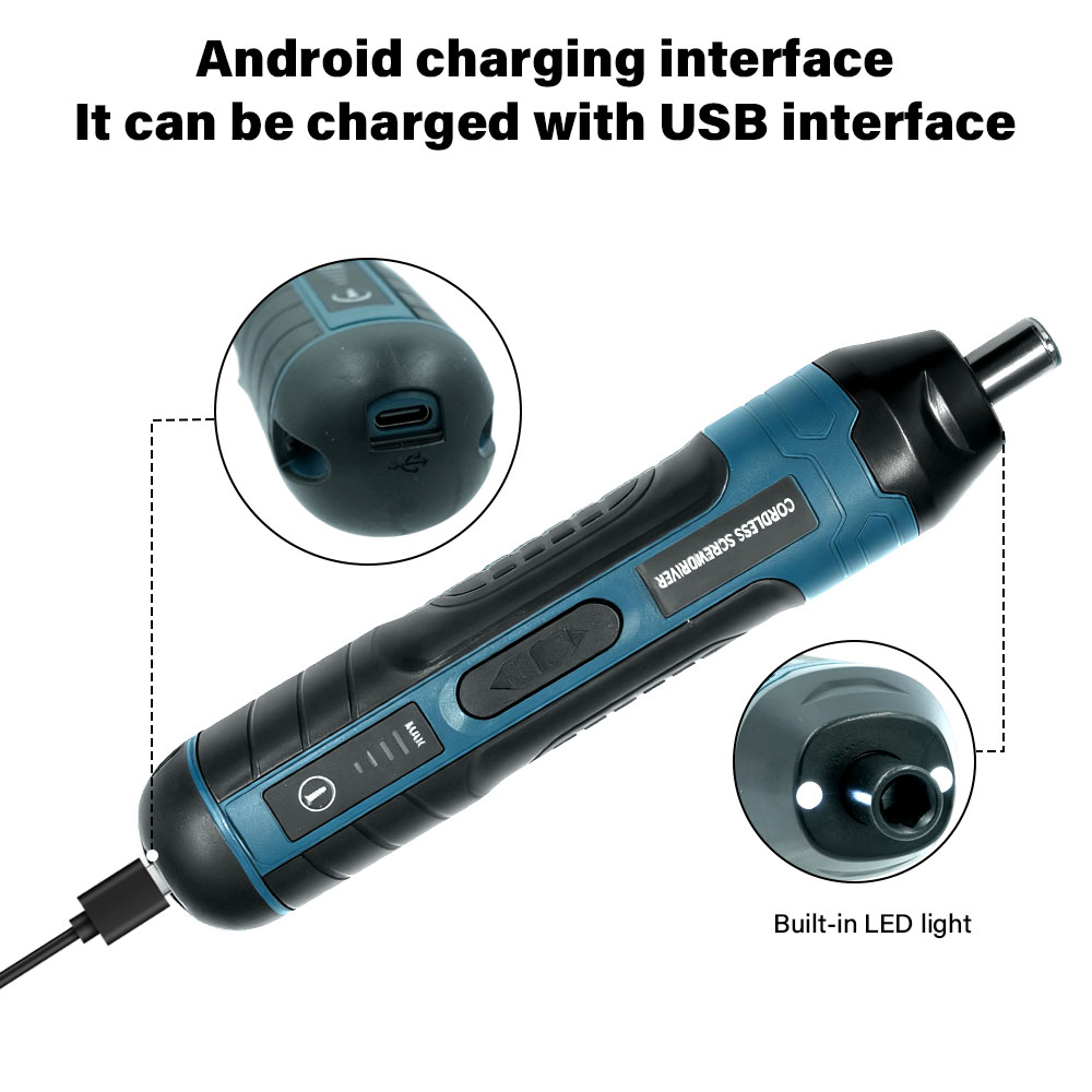 Power Drill Cordless - 휴대용 무선 전동 드라이버 키트, 리튬