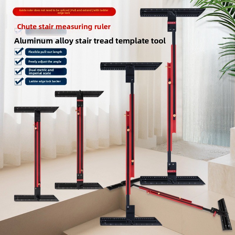 알루미늄 합금 계단 눈금자, 고정밀 계단 측정 눈금자, - Home Improvement And Tools 리뷰 및 가격