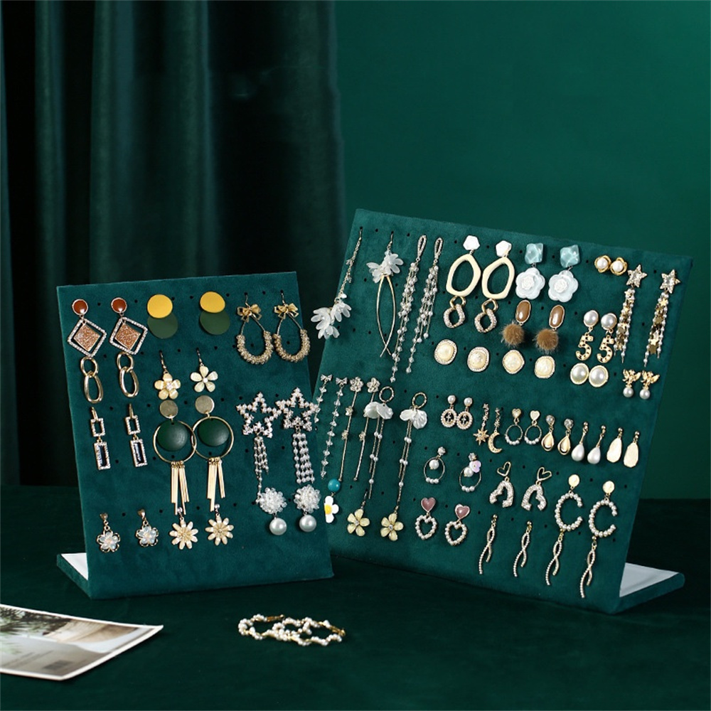 60 구멍 벨벳 쥬얼리 스토리지 랙 휴대용 여성 귀걸이 - Home Improvement Outlet Stores 리뷰 및 가격
